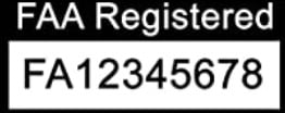 Image of Faa Registration Label